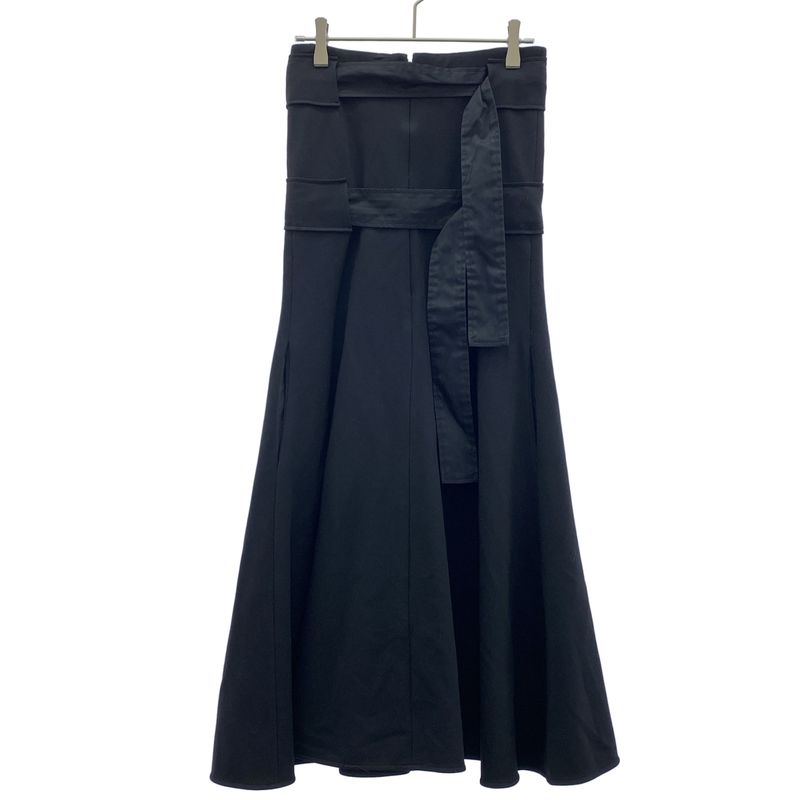 Celine by Phoebe Philo Double Belt Long Skirt 2 Black 34