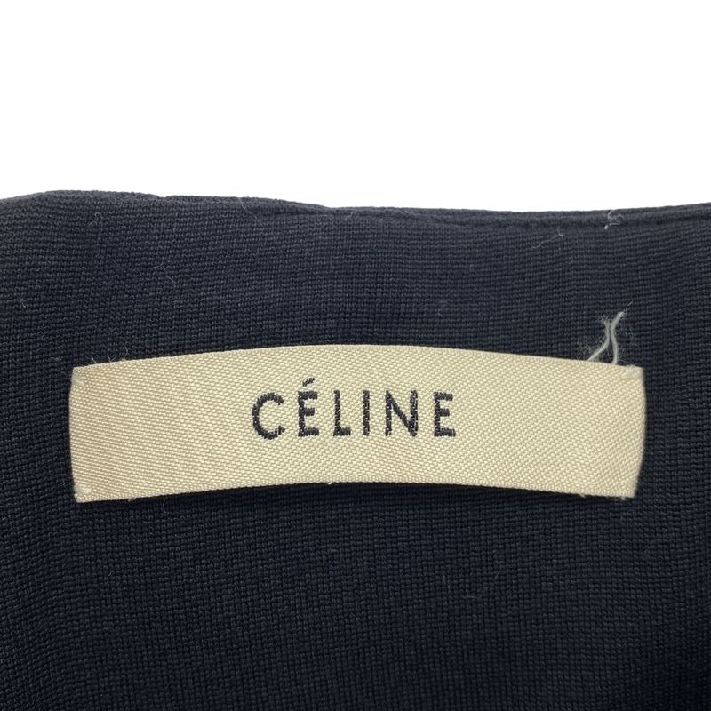 Celine by Phoebe Philo Double Belt Long Skirt 2 Black 34
