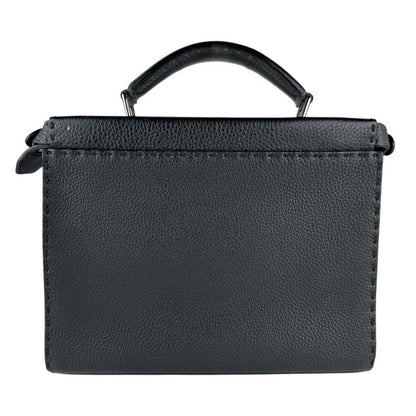 Fendi Handbag Peekaboo Fit Mini Black Gray