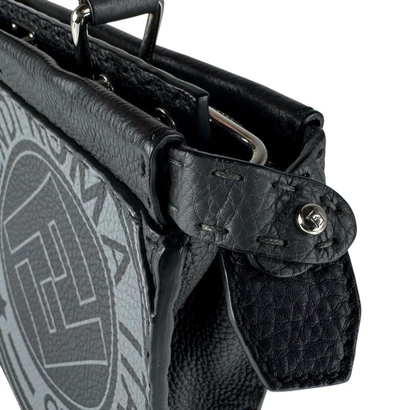 Fendi Handbag Peekaboo Fit Mini Black Gray
