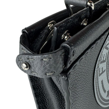 Fendi Handbag Peekaboo Fit Mini Black Gray