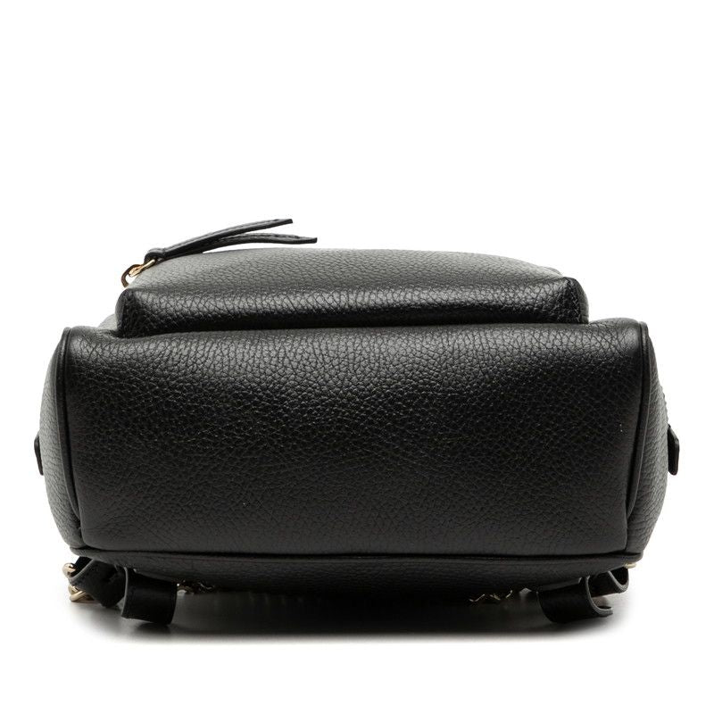 Gucci Interlocking Soho Chain Backpack Black Leather