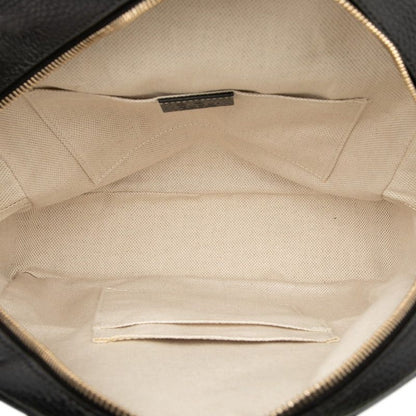 Gucci Interlocking Soho Chain Backpack Black Leather