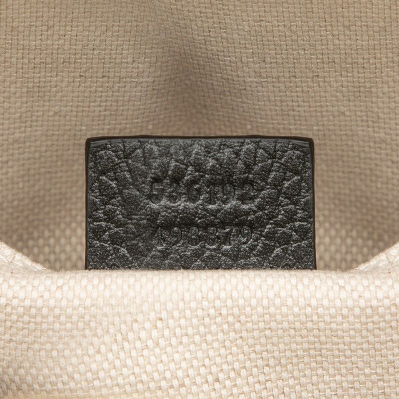 Gucci Interlocking Soho Chain Backpack Black Leather