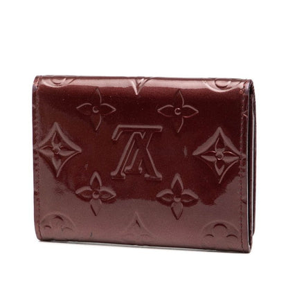 Louis Vuitton Monogram Vernis Envelope Carte de Visit Card Case Rouge Fauvist Purple