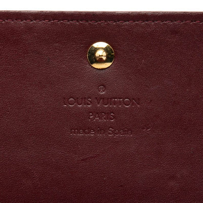 Louis Vuitton Monogram Vernis Envelope Carte de Visit Card Case Rouge Fauvist Purple
