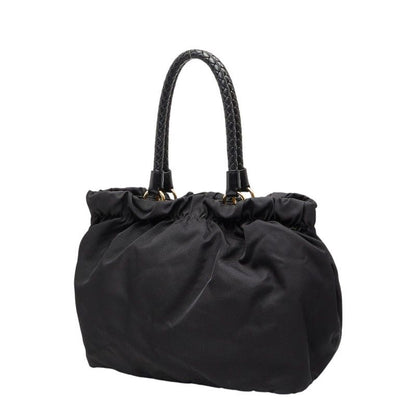 Prada Tote Black Nylon Leather
