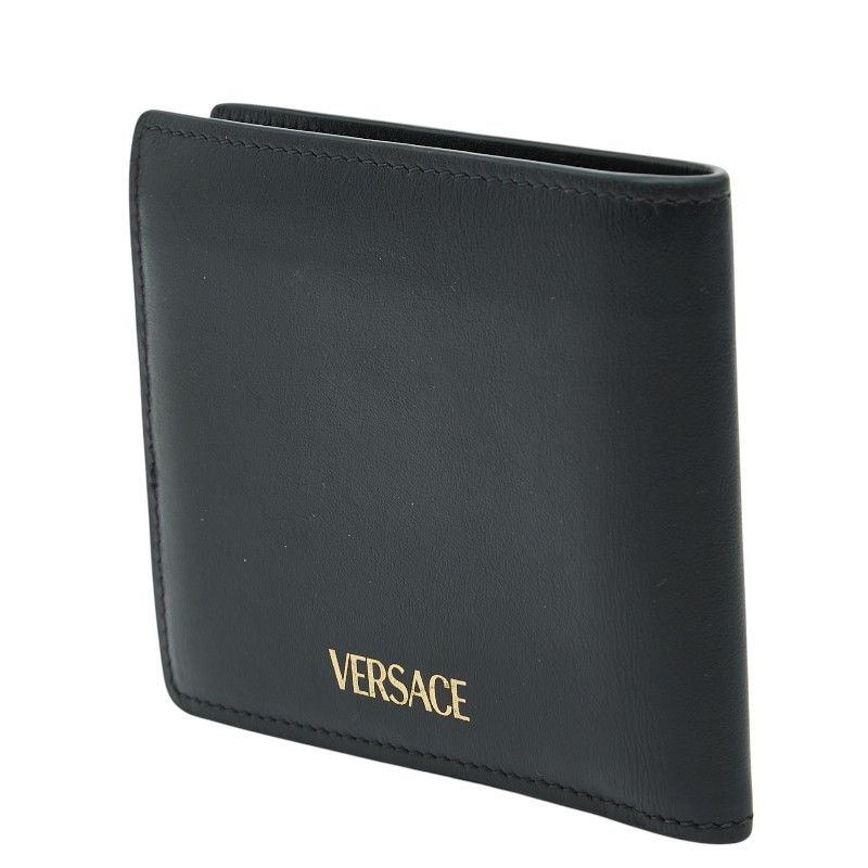 Versace Medusa Bigi Bifold Wallet Black Leather