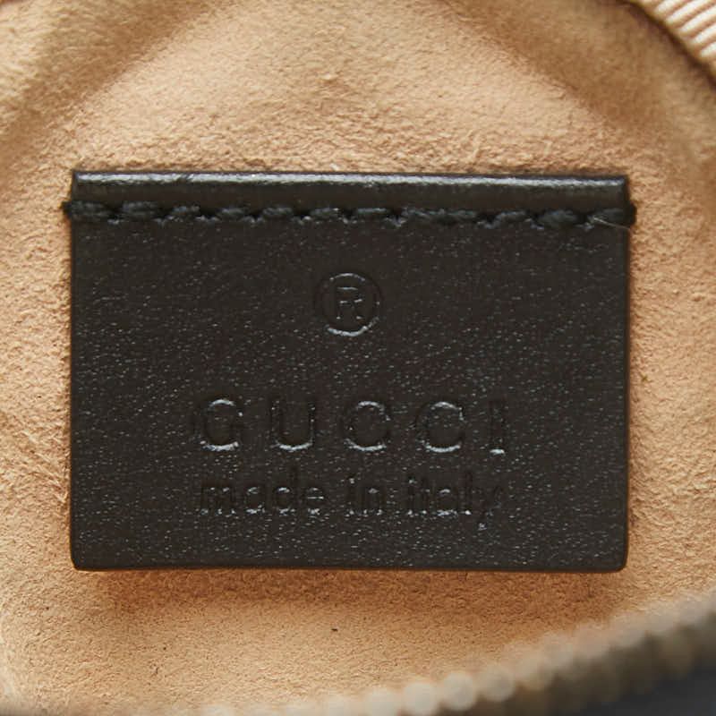 Gucci GG Marmont Quilted Heart Coin Case Black Leather