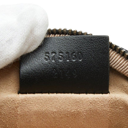 Gucci GG Marmont Quilted Heart Coin Case Black Leather