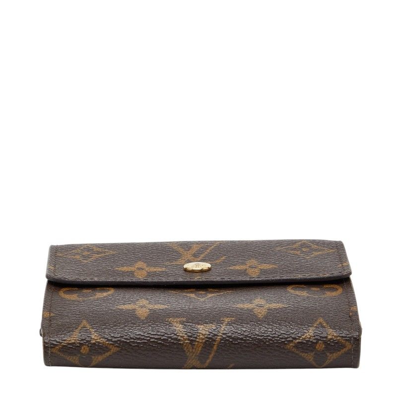 Louis Vuitton Monogram Porte Monnaie Billets Cult Cles Brown Leather