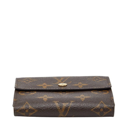 Louis Vuitton Monogram Porte Monnaie Billets Cult Cles Brown Leather