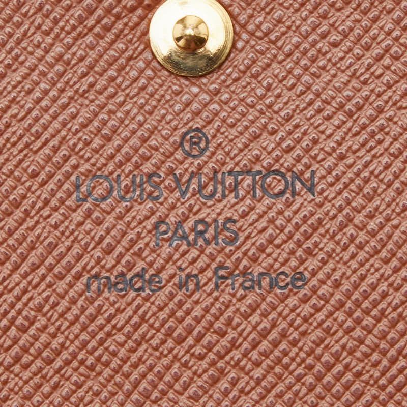 Louis Vuitton Monogram Porte Monnaie Billets Cult Cles Brown Leather