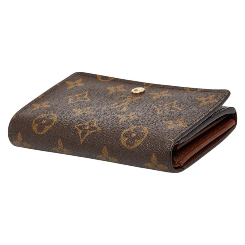 Louis Vuitton Monogram Porte Monnaie Billets Tresor Brown Leather
