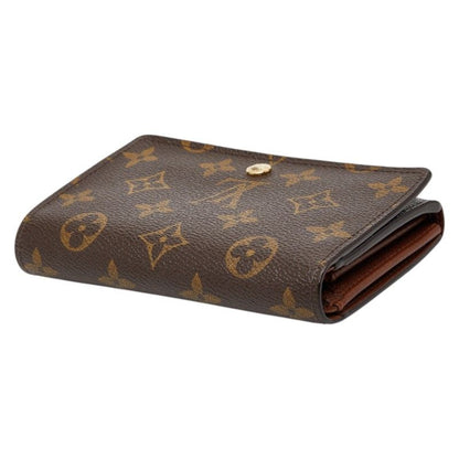 Louis Vuitton Monogram Porte Monnaie Billets Tresor Brown Leather