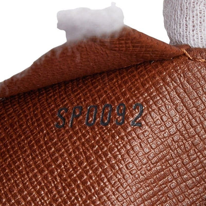 Louis Vuitton Monogram Porte Monnaie Billets Tresor Brown Leather