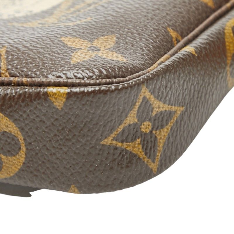 Louis Vuitton Monogram Mini Pochette Accessoire Chain Pouch Handbag