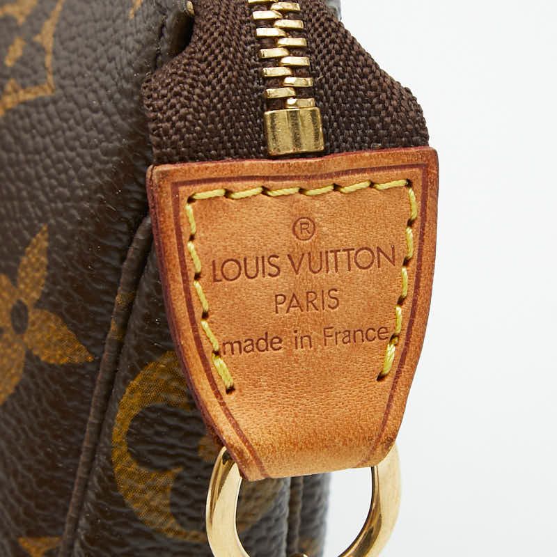 Louis Vuitton Monogram Mini Pochette Accessoire Chain Pouch Handbag