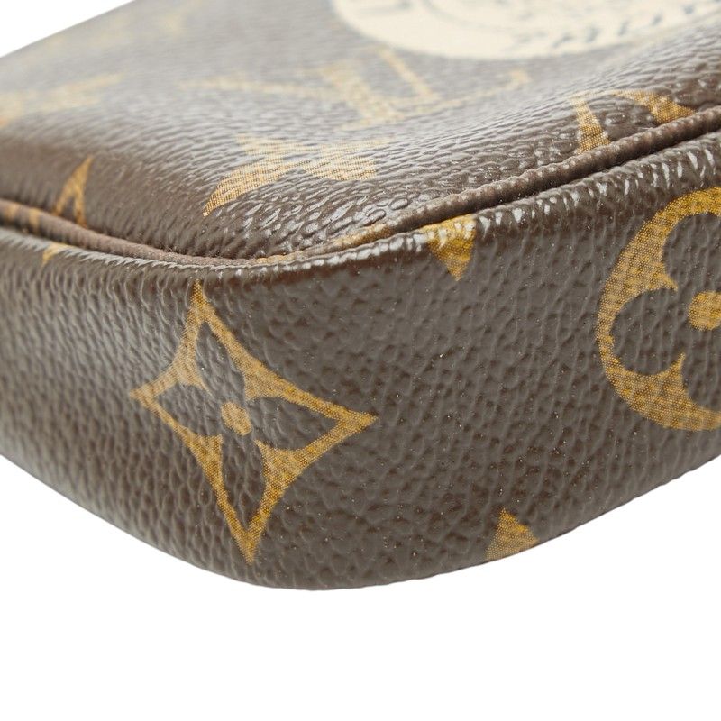 Louis Vuitton Monogram Mini Pochette Accessoire Chain Pouch Handbag