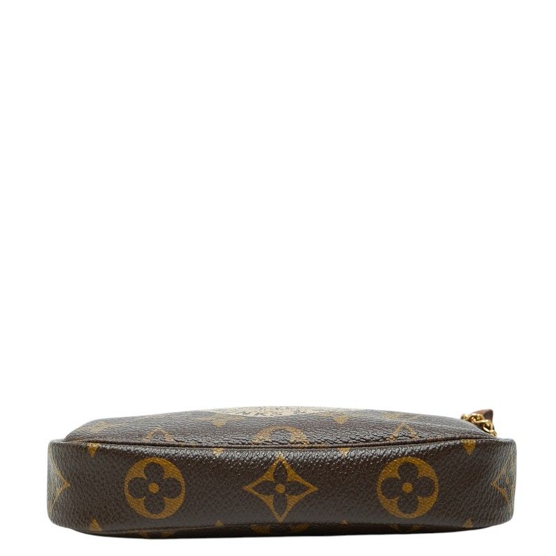 Louis Vuitton Monogram Mini Pochette Accessoire Chain Pouch Handbag
