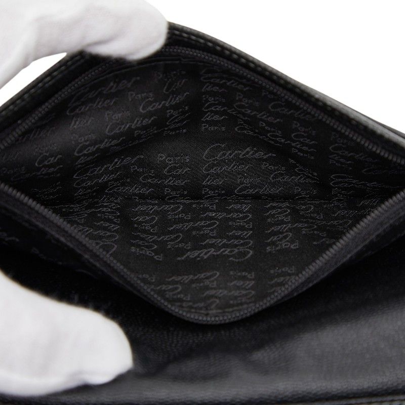 Cartier Santos Black Calf Leather