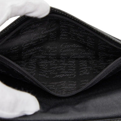 Cartier Santos Black Calf Leather