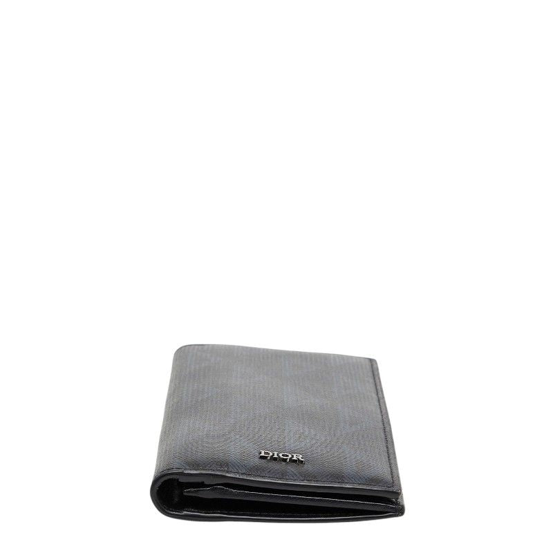 Dior CD Diamond Vertical Wallet Black Navy
