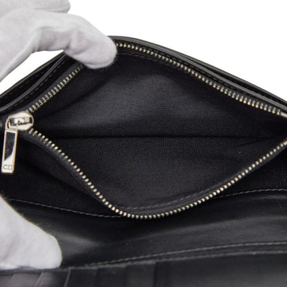 Dior CD Diamond Vertical Wallet Black Navy