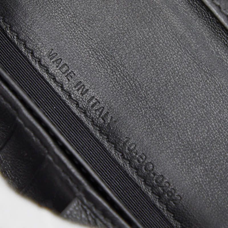 Dior CD Diamond Vertical Wallet Black Navy