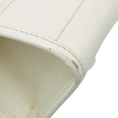 Louis Vuitton Epi Madeleine GM Tote Shoulder Bag Yvoir White Leather Yvoire