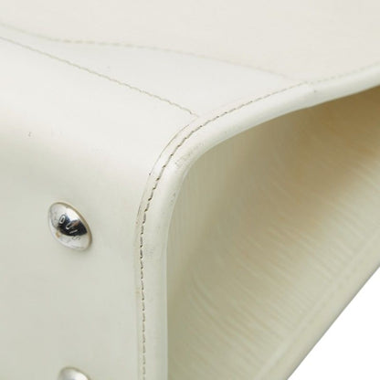 Louis Vuitton Epi Madeleine GM Tote Shoulder Bag Yvoir White Leather Yvoire