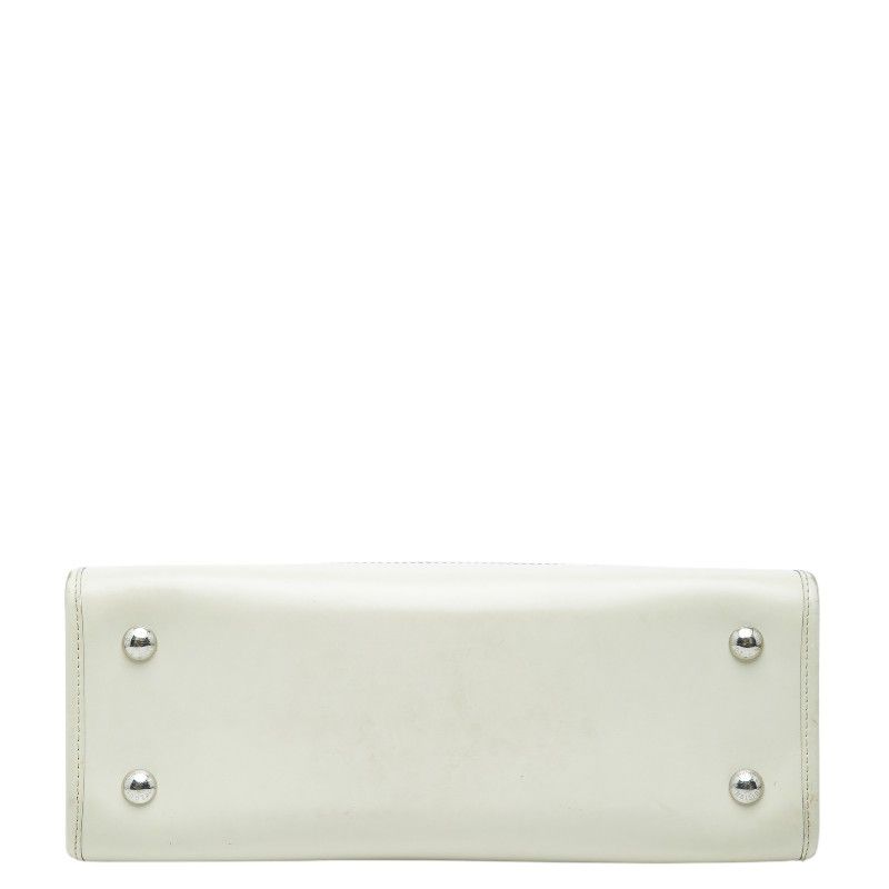 Louis Vuitton Epi Madeleine GM Tote Shoulder Bag Yvoir White Leather Yvoire
