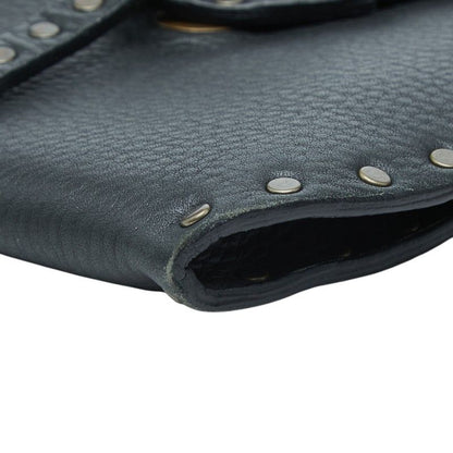 Celine Studded Crossbody Mini Shoulder Bag Pochette Black Leather