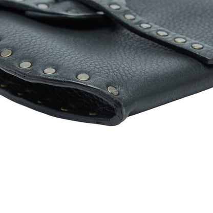 Celine Studded Crossbody Mini Shoulder Bag Pochette Black Leather