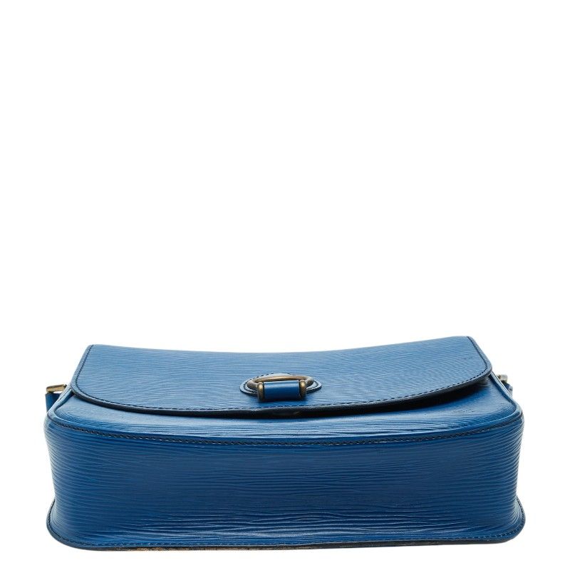 Louis Vuitton Epi Saint Cloud Crossbody Shoulder Bag Toledo Blue Leather
