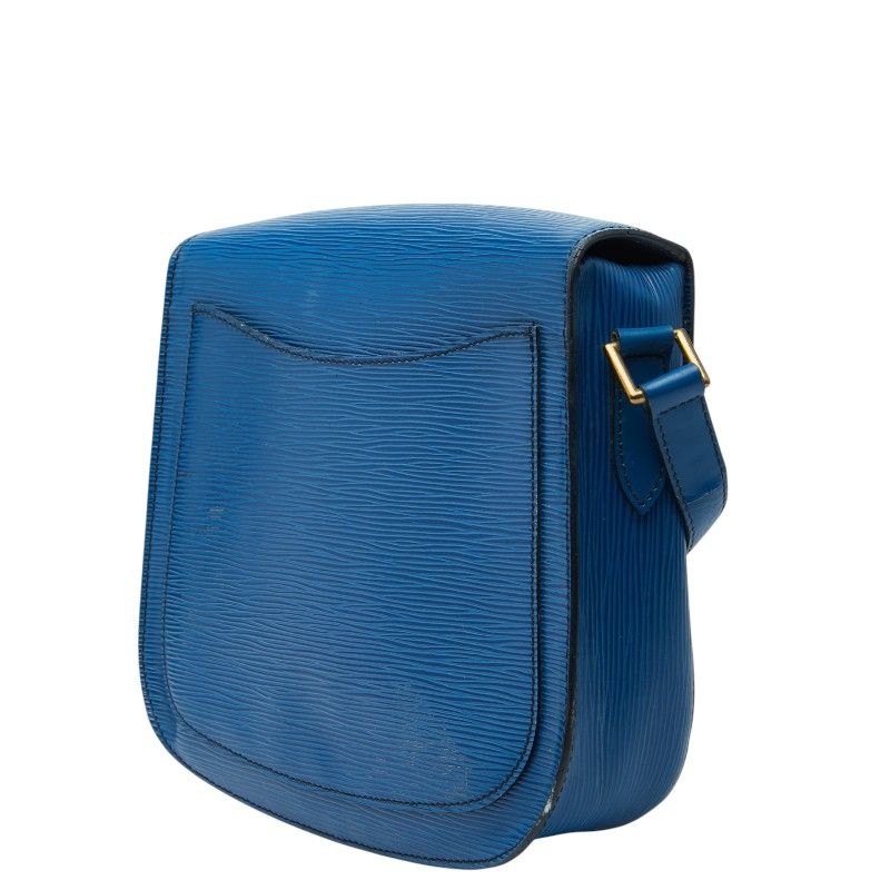 Louis Vuitton Epi Saint Cloud Crossbody Shoulder Bag Toledo Blue Leather