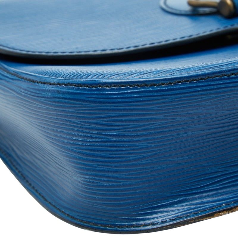Louis Vuitton Epi Saint Cloud Crossbody Shoulder Bag Toledo Blue Leather