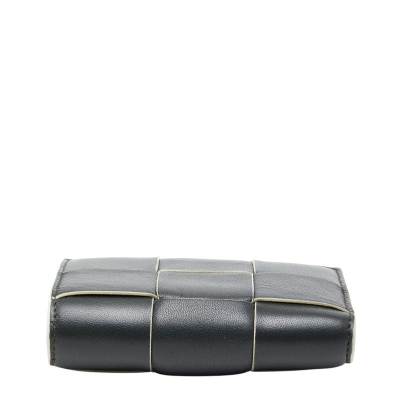 Bottega Veneta Maxi Intrecciato Cassette Black Leather
