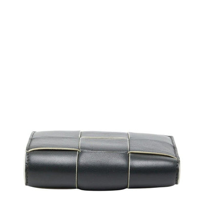 Bottega Veneta Maxi Intrecciato Cassette Black Leather