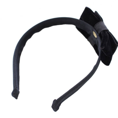 Chanel Headband Ribbon Velvet Black TK Shoulder Bag