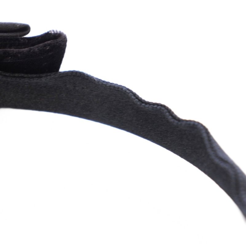 Chanel Headband Ribbon Velvet Black TK Shoulder Bag