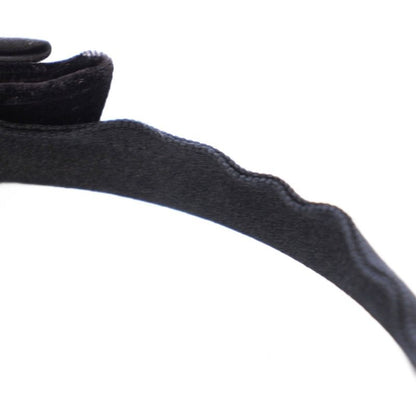 Chanel Headband Ribbon Velvet Black TK Shoulder Bag