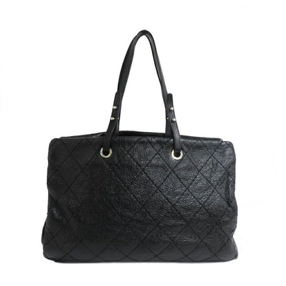 Chanel on the Road Tote CC Logo Black Silver