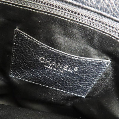 Chanel on the Road Tote CC Logo Black Silver