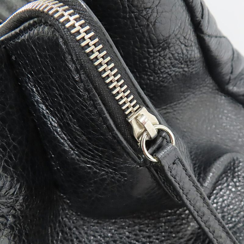 Chanel on the Road Tote CC Logo Black Silver