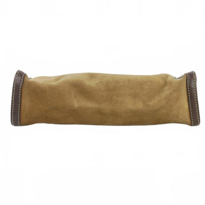 Loewe Anagram Suede Clutch Vintage Brown