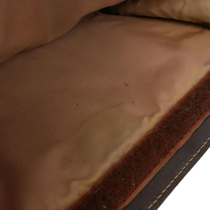 Loewe Anagram Suede Clutch Vintage Brown