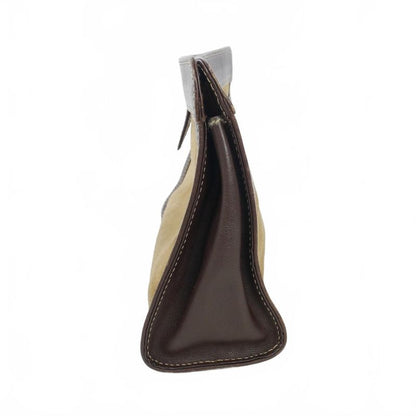 Loewe Anagram Suede Clutch Vintage Brown