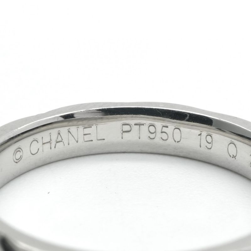 Chanel Quilted Coco Crush Ring Silver Wedding Pair Marriage