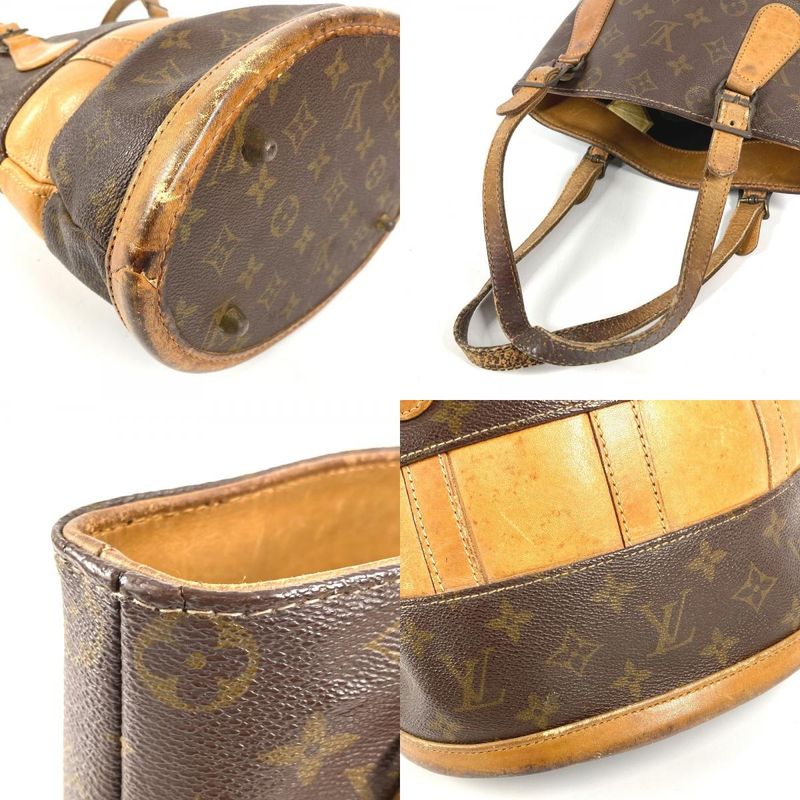 Louis Vuitton Handbag Bucket PM Monogram Canvas Brown